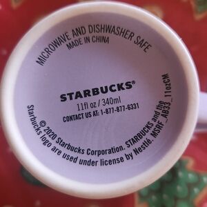 Starbucks White and Gray Ceramic Mug